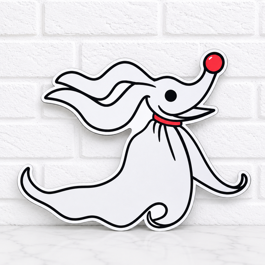 Zero Inspired Car Freshie | Ghost Dog Air Freshener | Handmade Aroma Bead Freshie | Halloween Car Decor