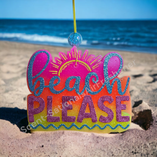 Beach Please Car Freshie