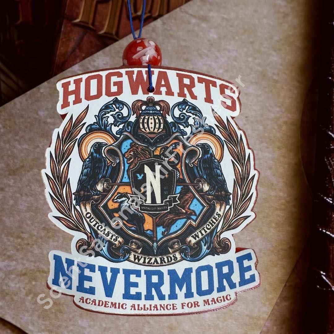 Hogwarts Nevermore Crest Car Freshie