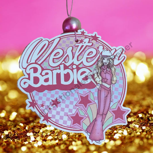 Western Barbie Car Freshie