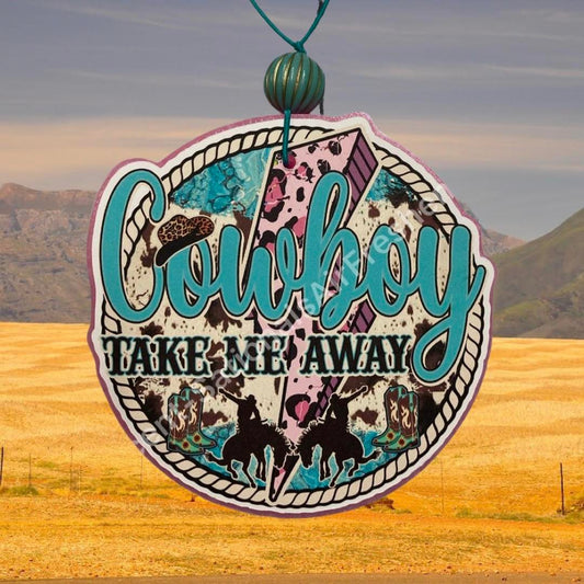 Cowboy Take Me Away Car Freshie