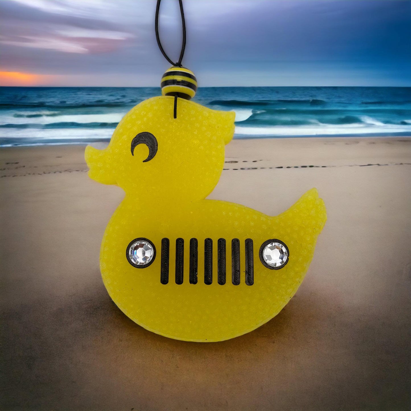 Yellow Duck (Jeep) Car Freshie